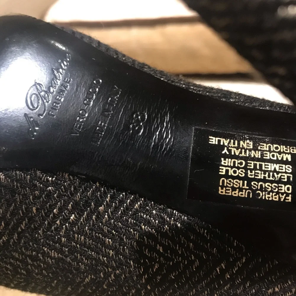 NEW-Di Beatrice Italian crystal booties - Picture 6 of 6